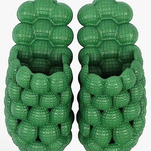 Green bubble slides size 8.5